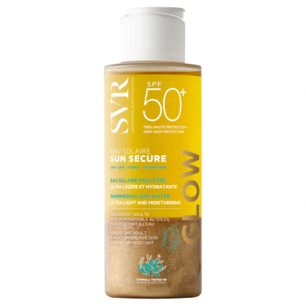 SVR Sun Secure Eau Solaire Glow, losjon za obraz in telo za zaščito pred soncem - ZF50+(100 ml)
